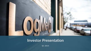 Investor Presentation
Q1 2015
 