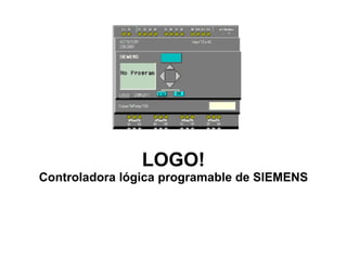 LOGO! Controladora lógica programable de SIEMENS 