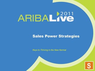 Sales Power Strategies   Keys to Thriving in the New Normal 
