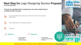 Logo Designing Service Proposal PowerPoint Presentation Slides