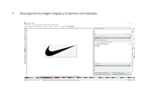 Logo nike con Inkscape