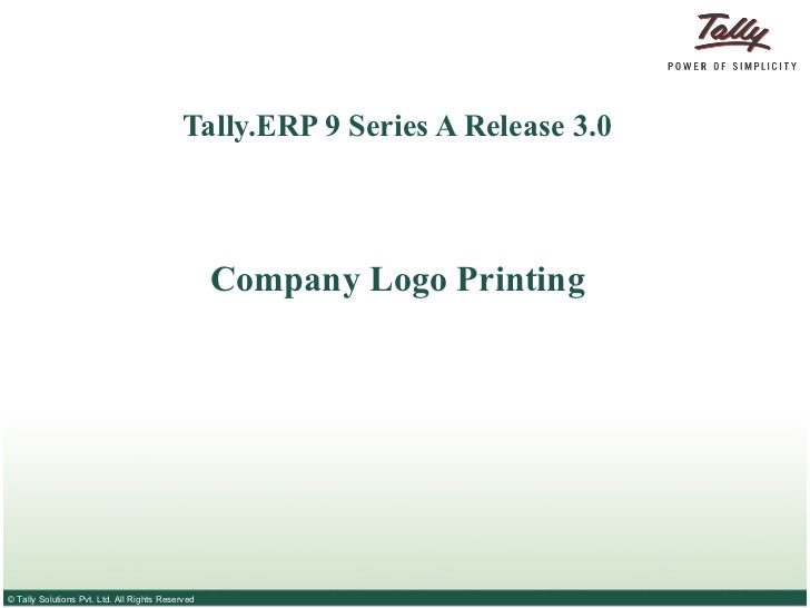 how to print logo on invoice in tally erp 9