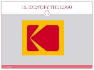 16. IDENTIFY THE LOGO




avi anand
 