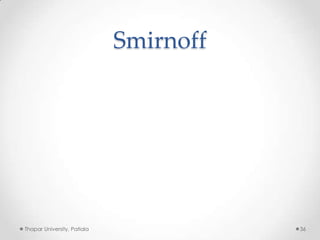 Smirnoff

Thapar University, Patiala

36

 