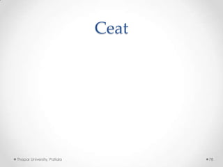 Ceat

Thapar University, Patiala

78

 