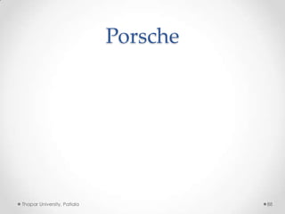 Porsche

Thapar University, Patiala

88

 