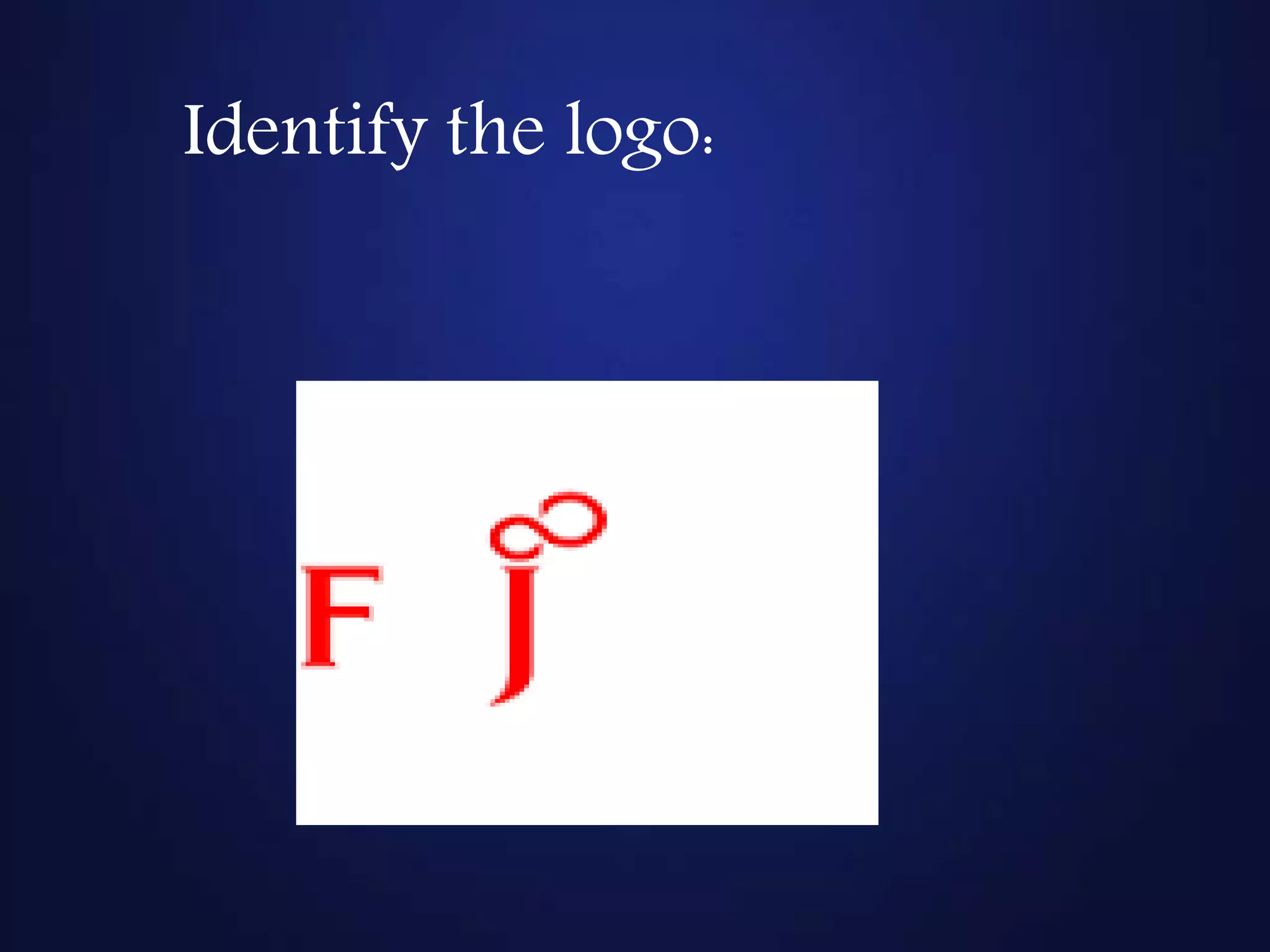 Identify the logo:
 