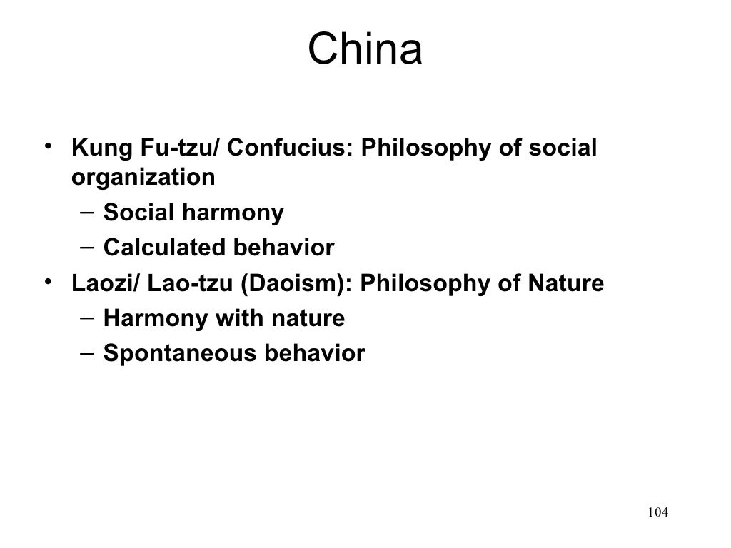 China • Kung Futzu/ Confucius