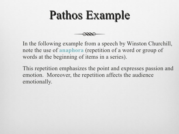 How to write pathos