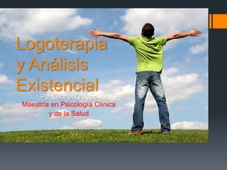 Logoterapia
y Análisis
ExistencialPs. Leonel Quispe
Maestría en Psicología Clínica
y de la Salud
 