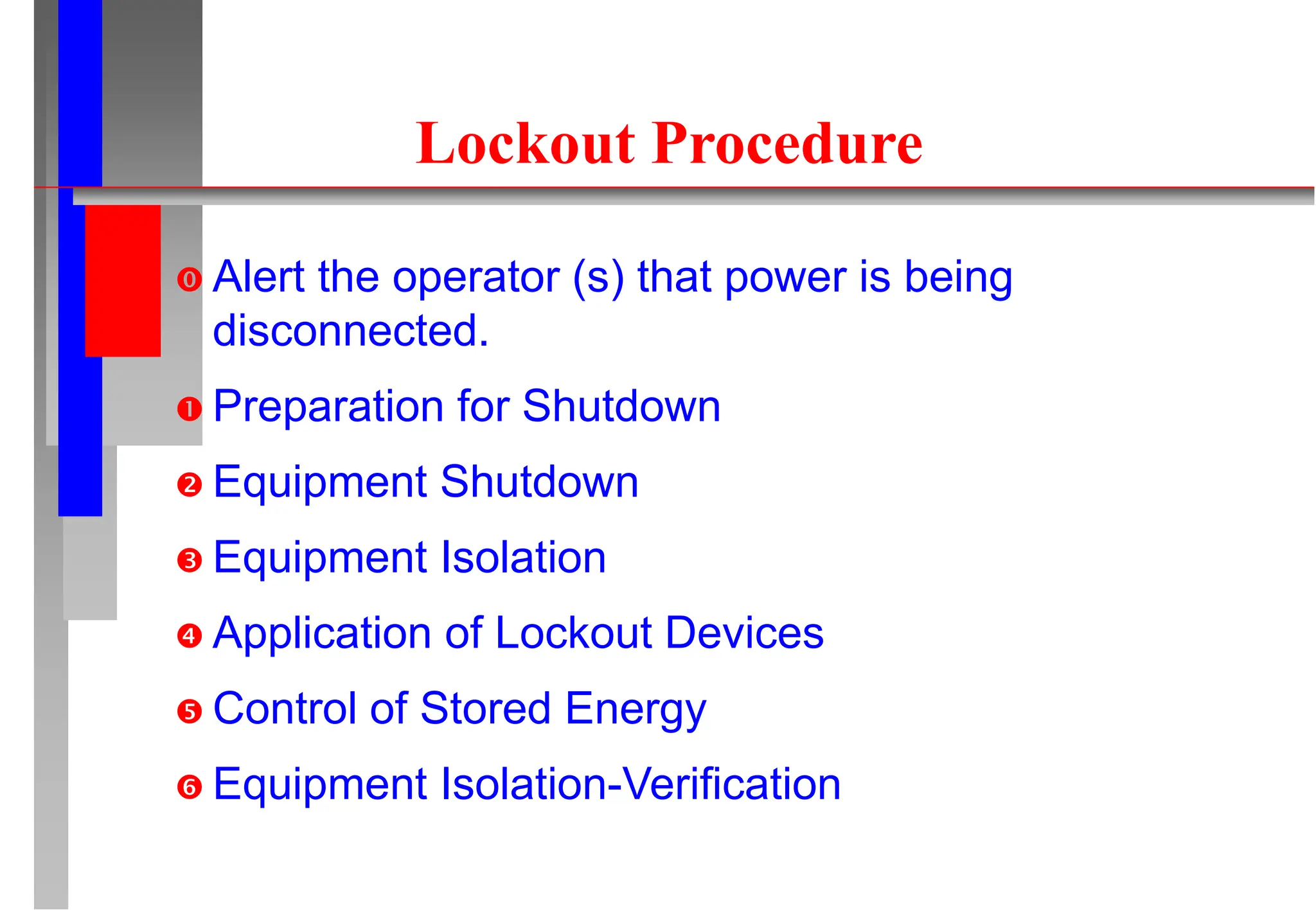 The complete procedure of Logout & tagout | PPT