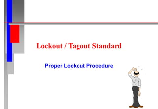 Lockout / Tagout Standard
Proper Lockout Procedure
 