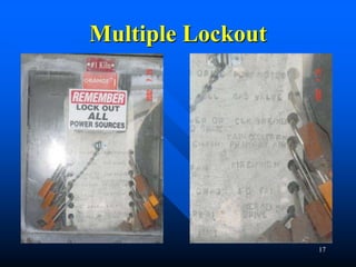 Multi Level Lockout Example Logout tagout presentation explained.ppt