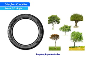 Pneus / Ecologia
Criação - Conceito
Inspiração/referências
 