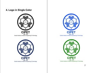 7
4. Logo in Single Color
 