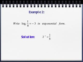 Example 2: Solution: 