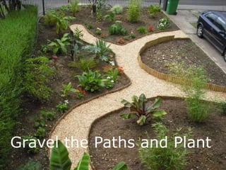 Gravel the Paths and Plant
 