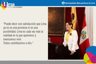 Logros Susana Villarán 2014