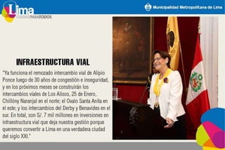 Logros Susana Villarán 2014