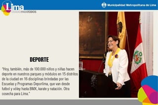 Logros Susana Villarán 2014