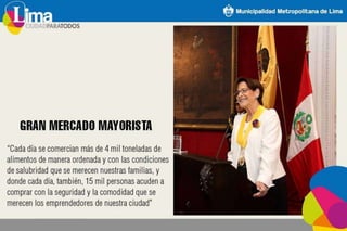 Logros Susana Villarán 2014