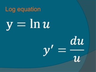 Log equation