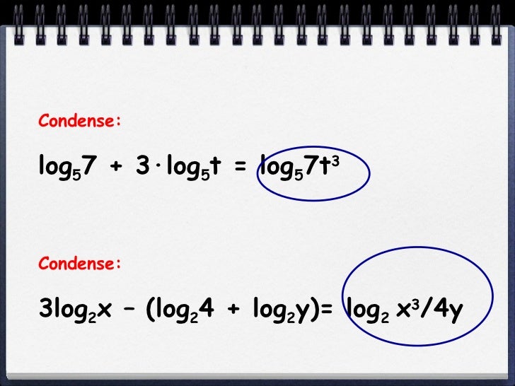 condense log