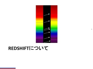 REDSHIFTについて	
9	
 