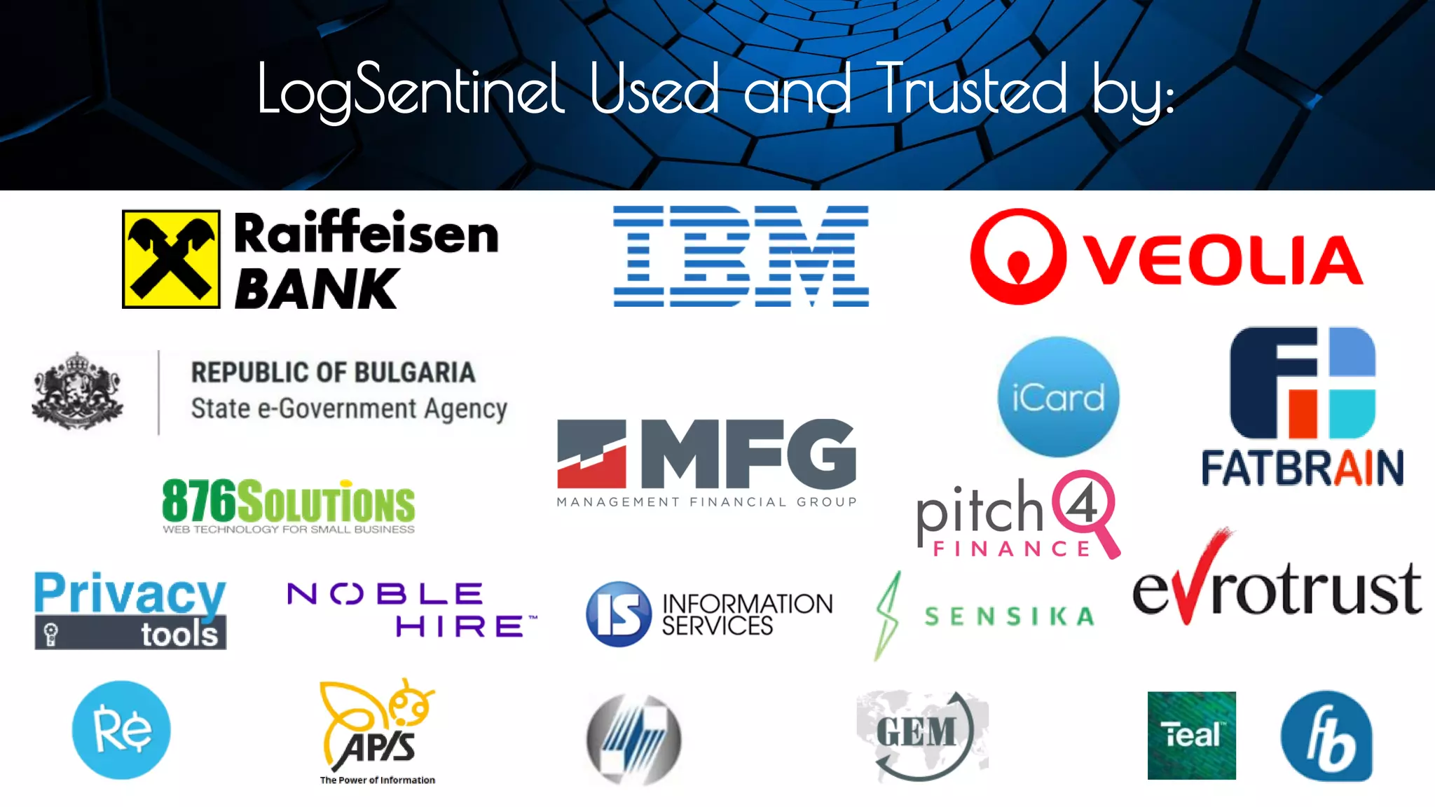 LogSentinel Used and Trusted by:
 