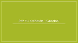 •Por su atención, ¡Gracias!
 