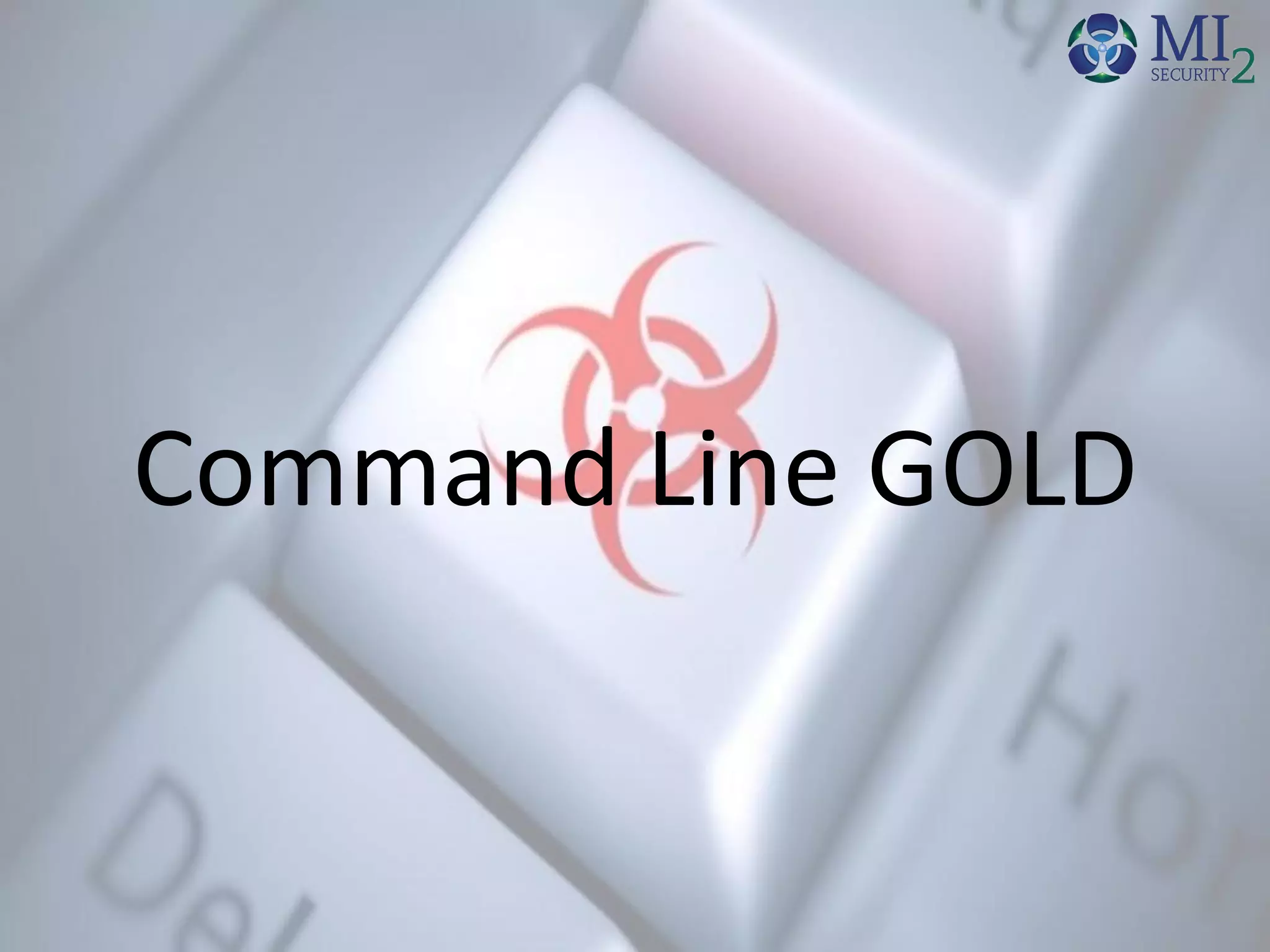 Command Line GOLD
 