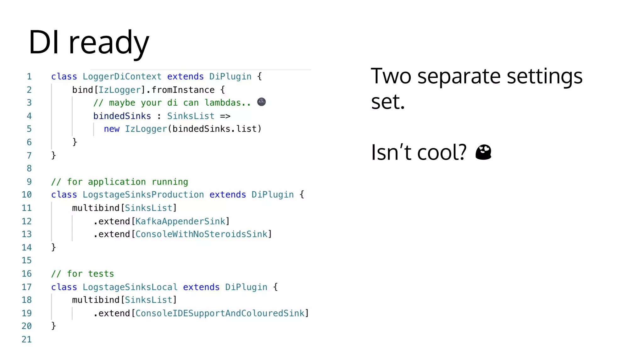 DI ready
Two separate settings
set.
Isn’t cool? 😍
 