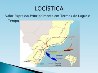 Valor Expresso Principalmente em Termos de Lugar e Tempo 