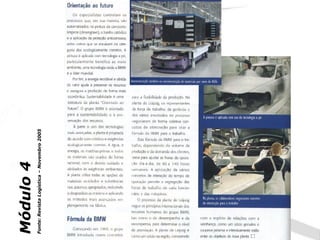 Módulo 4
Fonte: Revista Logística – Novembro 2005
 