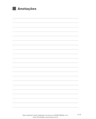 125
Anotações
Este material é parte integrante do acervo do IESDE BRASIL S.A.,
mais informações www.iesde.com.br
 
