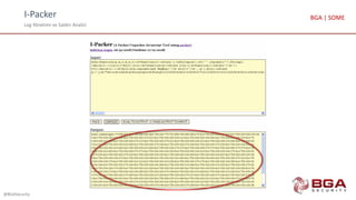 I-Packer
Log Yönetimi ve Saldırı Analizi
@BGASecurity
BGA | SOME
 