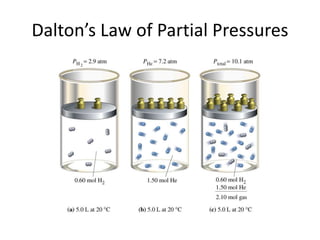 Dalton’s Law of Partial Pressures
 