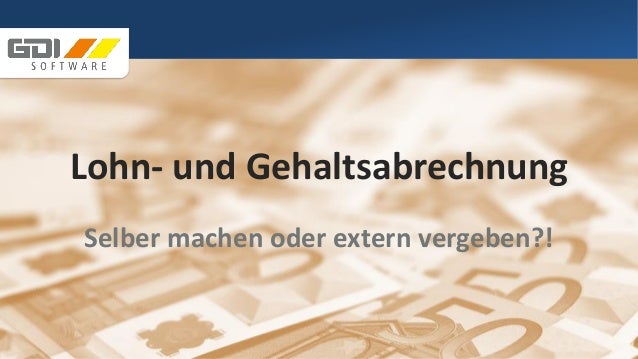 Lohnabrechnung Und Gehaltsabrechnung Selber Machen