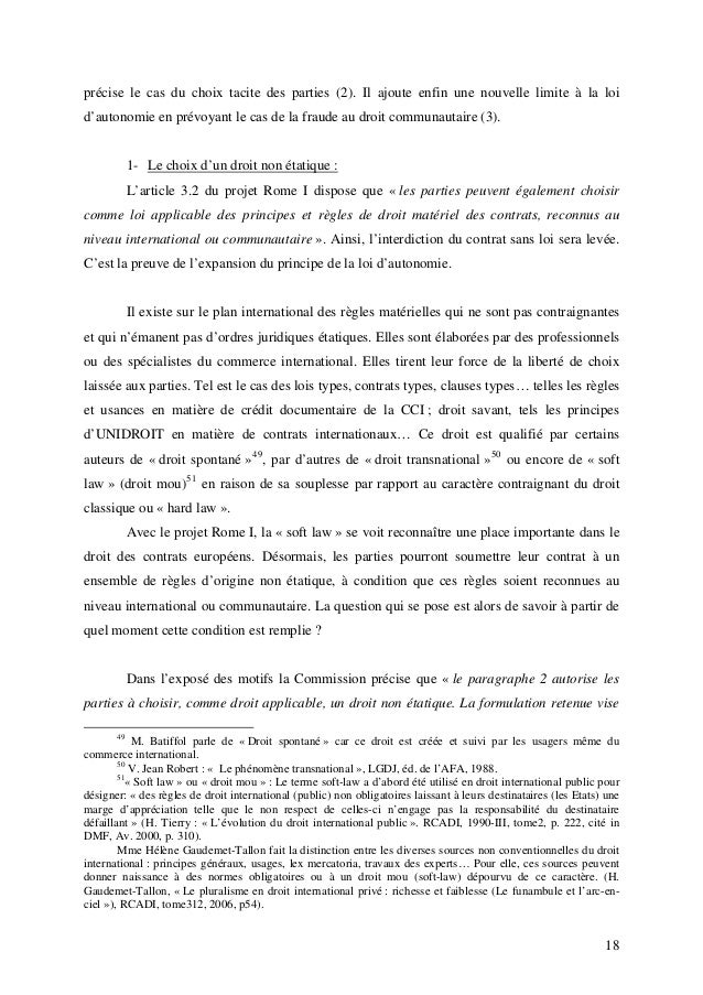 Loi Applicable Aux Contrats Maritimes - 