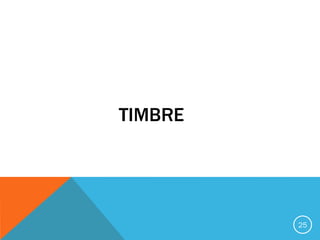 TIMBRE
25
 