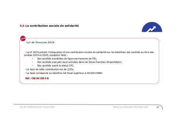 Loi de finances 2019  Royaume du Maroc (by FINANCE MED)  Format PDF