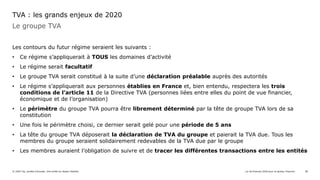 Le groupe TVA
TVA : les grands enjeux de 2020
Loi de finances 2020 pour le secteur financier© 2020 Taj, société d'avocats....