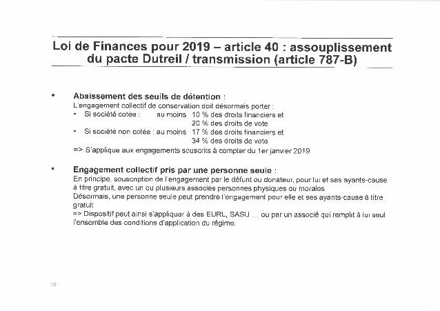 Conference Enoes Lois De Finances Et Actualites Fiscales 19