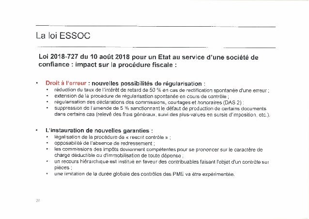 Conference Enoes Lois De Finances Et Actualites Fiscales 19