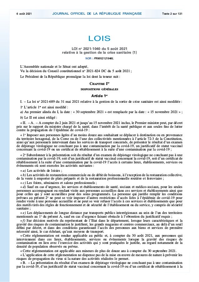 Loi no 2021 1040 du 5 août 2021 2 loi no 2021 1040 du 5 aot 2021 1 638