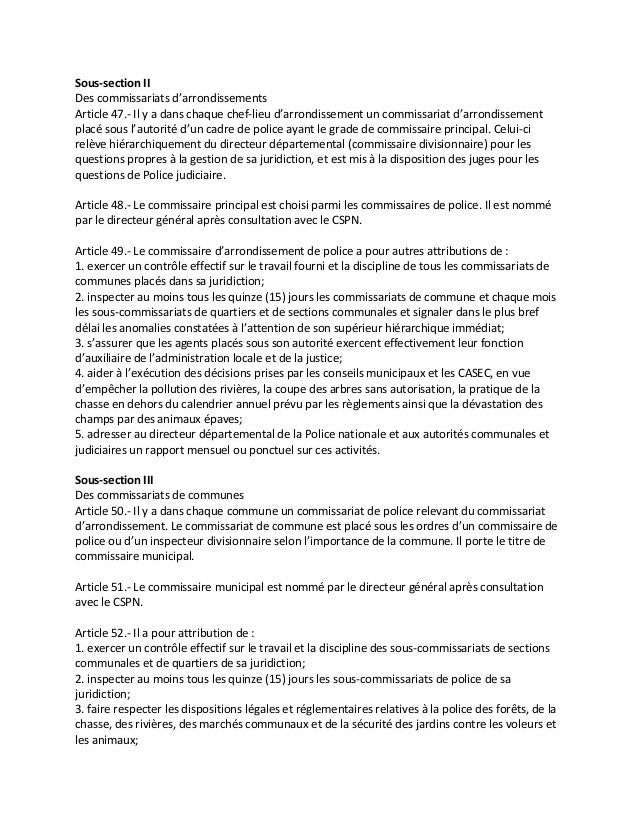 Loi organique police nationale d'haiti