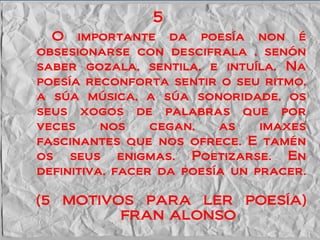 Recital Poesía IES Monte Carrasco Maio 2011