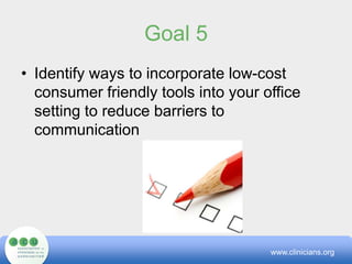 StaffDiversityStaff TrainingPerformance ReviewSupport for TrainingSelf Assessmentwww.clinicians.org