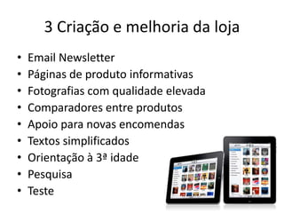 3 Criação e melhoria da lojaEmail Newsletter