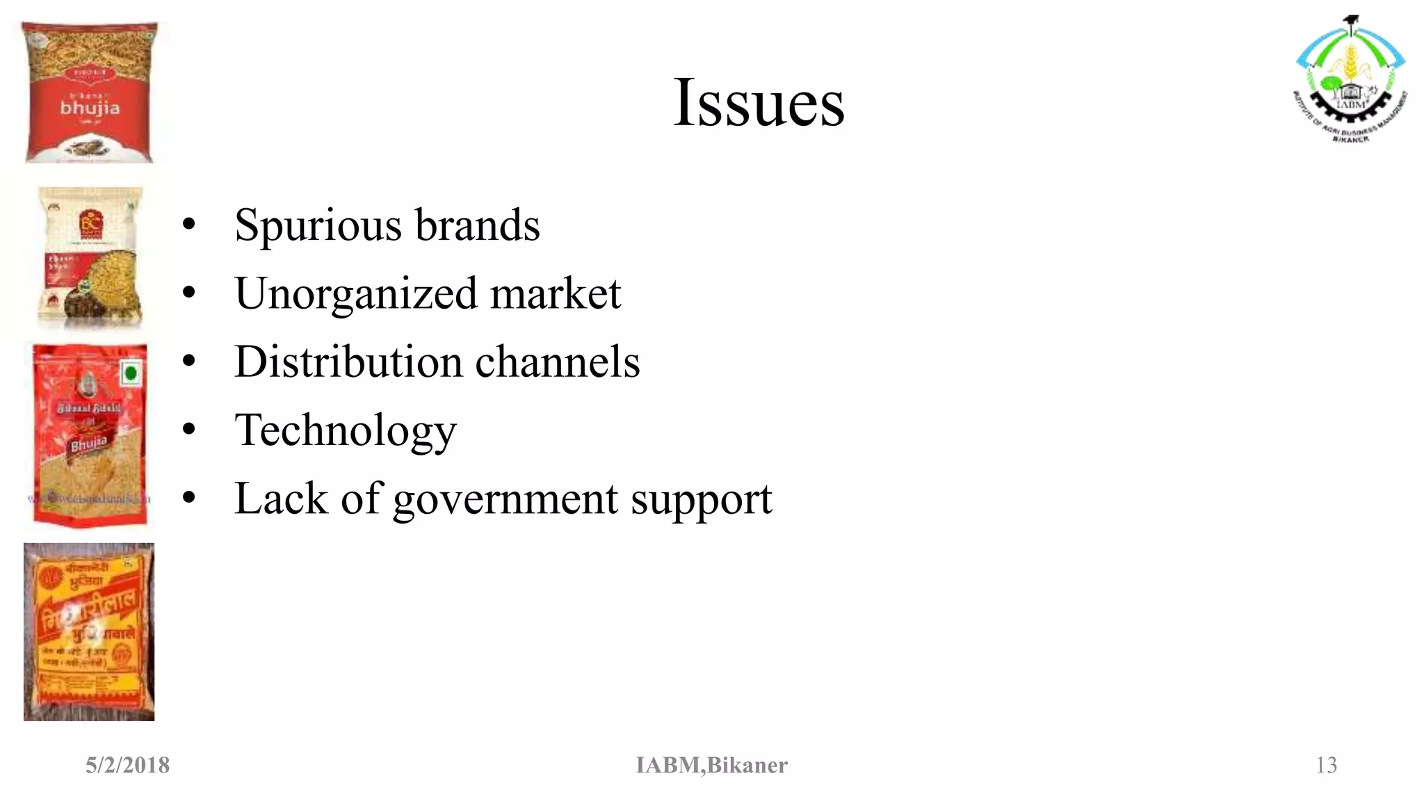 BIKANERI BHUJIA INDUSTRY LOKENDAR SINGH (IABM) PPT